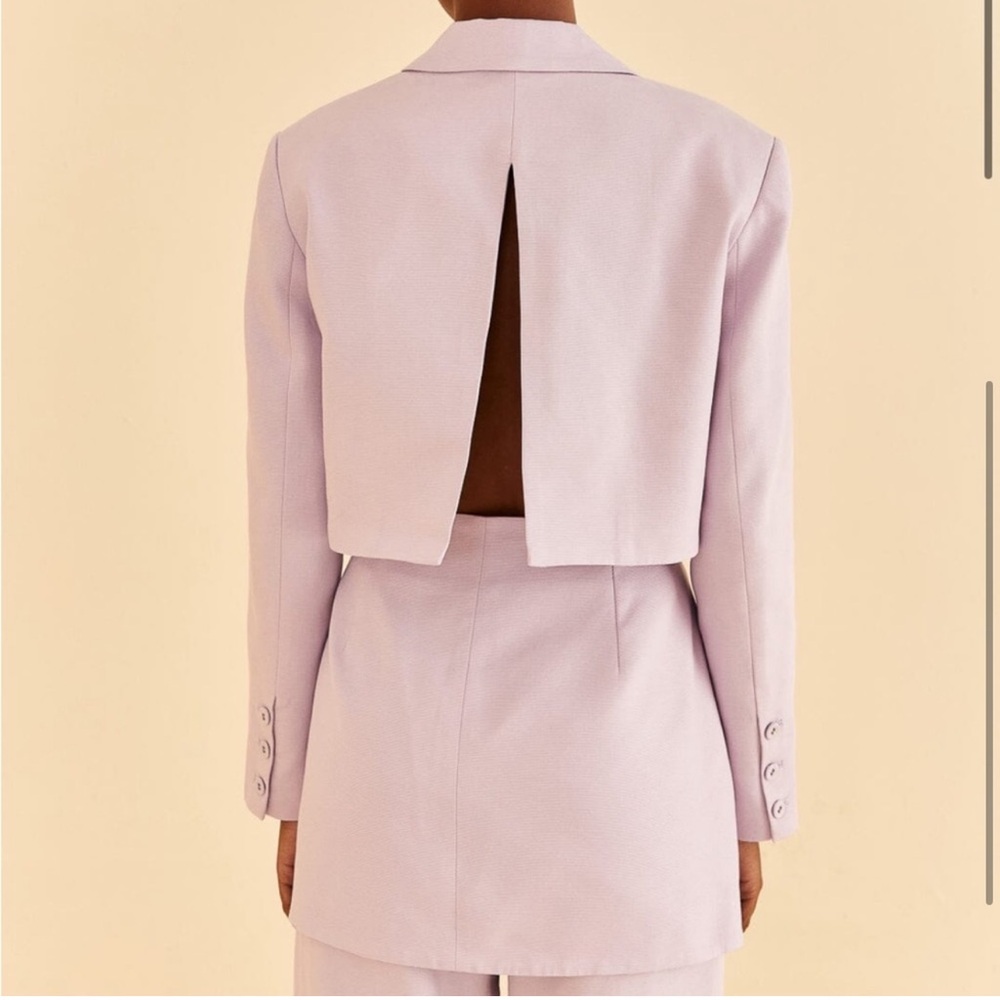 Farm Rio Lilac Cut Out Blazer - Picture 2 of 14